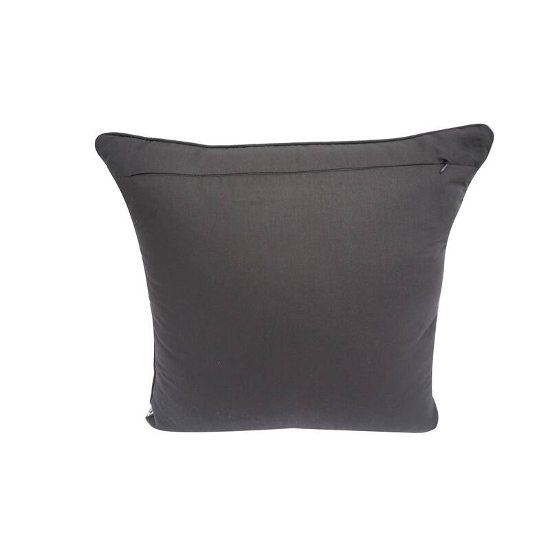 Home&Manor Fontana Vintage Raw Silk Pillow 18"