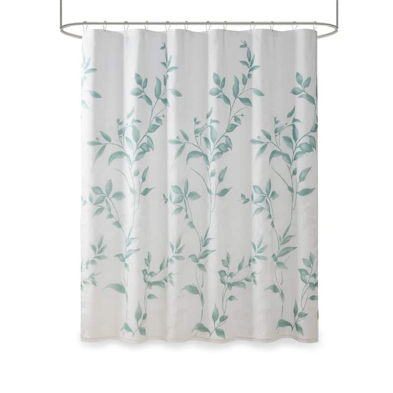 Madison Park Cecily Burnout Printed Shower Curtain