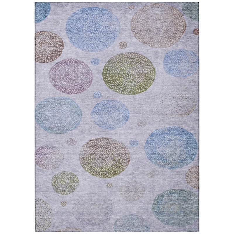 HomeRoots Geometric Transitional Rectangle Outdoor Rug