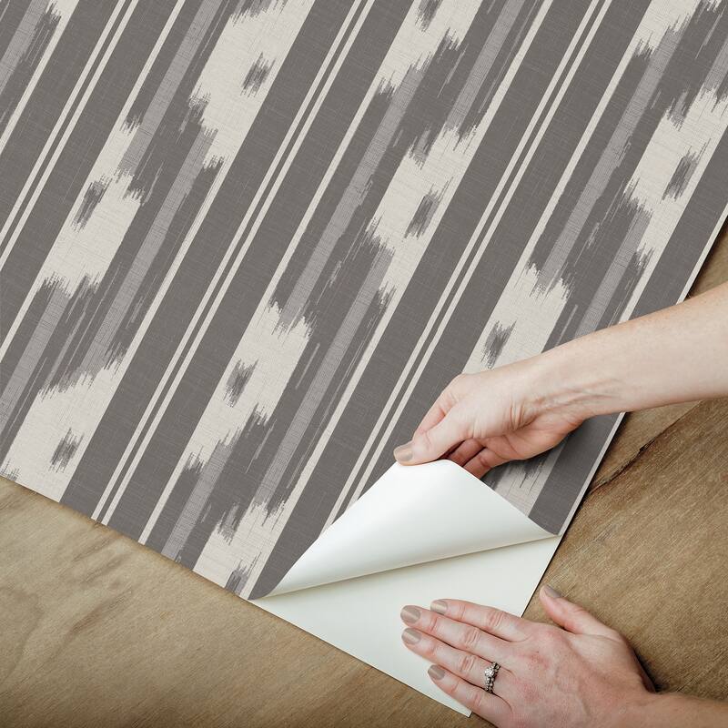 NuWallpaper Waverly Ojai Charcoal Peel and Stick Wallpaper - N/A