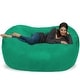 preview thumbnail 2 of 14, Large Memory Foam Microsuede Bean Bag Chair Loveseat Tide Pool Micro Suede