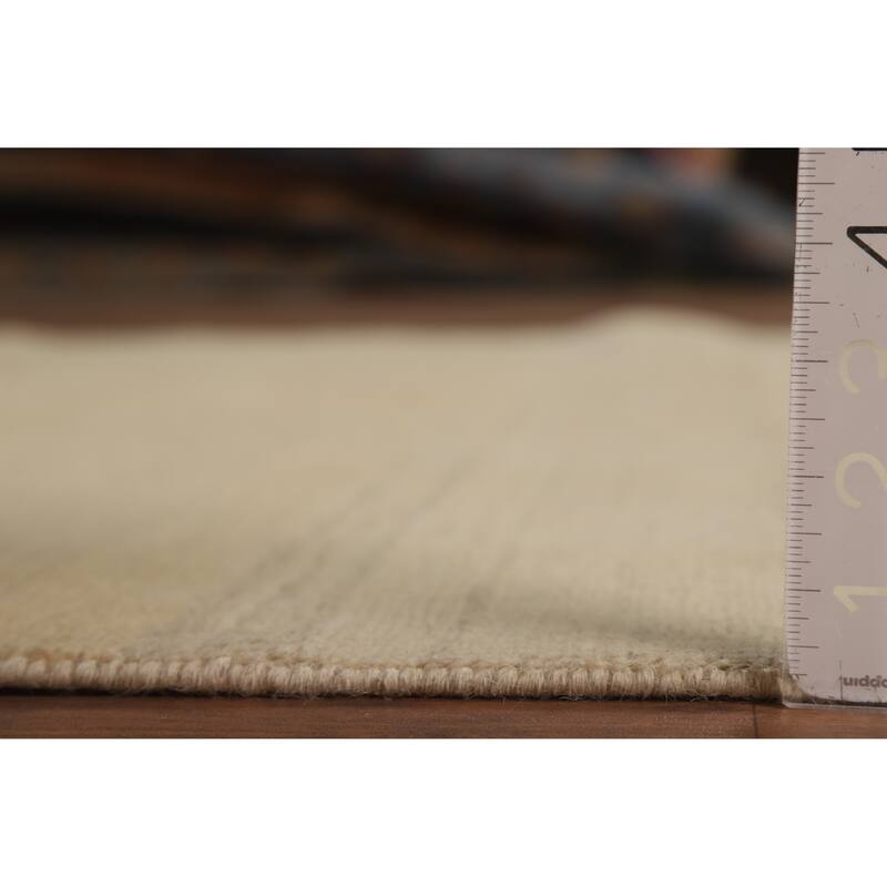 Modern Gabbeh Oriental Rug Handmade Wool Carpet - 4'10"x 6'2"