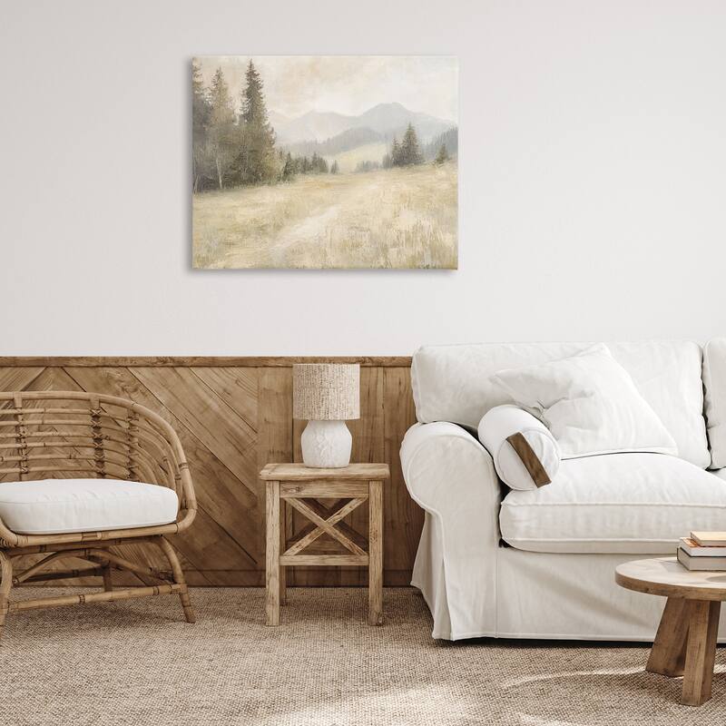 Stupell Fog on Mountain Valley Canvas Wall Art Design By Petal Prints Design