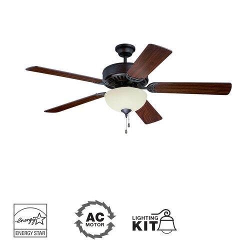 Ellington Fans E208 Pro 52 5 Blade Indoor Ceiling Fan Light Kit Included Overstock 13031315