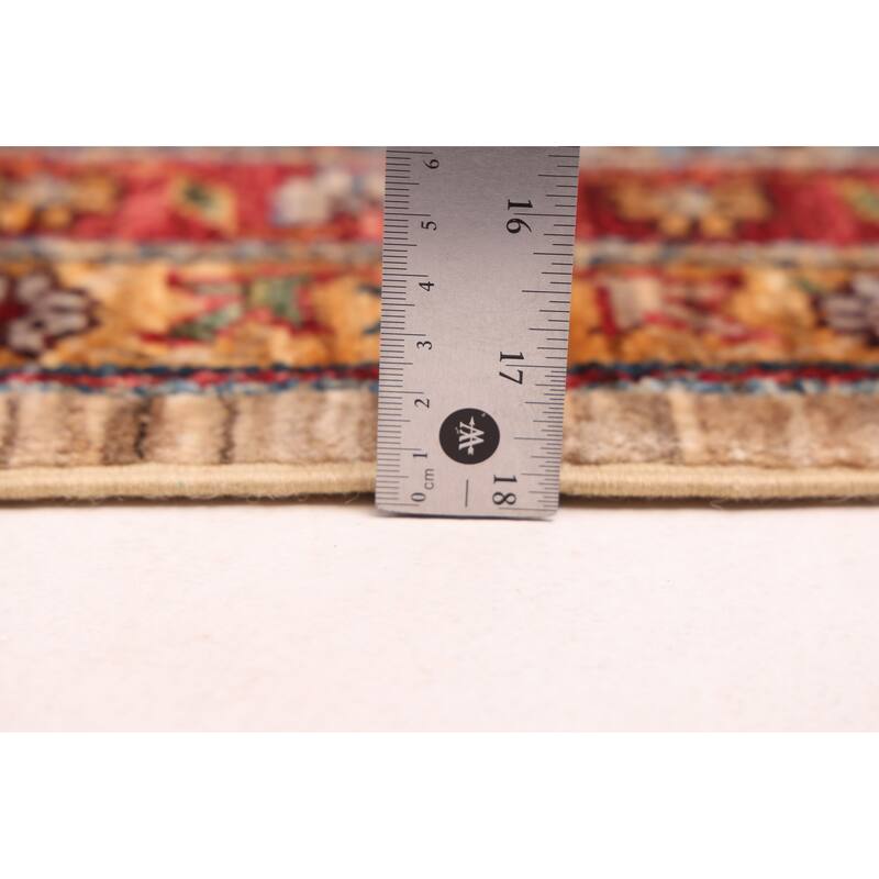 ECARPETGALLERY Hand-knotted Aryana Tan Wool Rug - 8'8 x 11'6