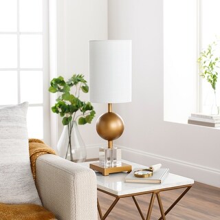 Artistic Weavers Dania Sphere and Cube Modern Table Lamp - 21"H x 6"W x 6"D