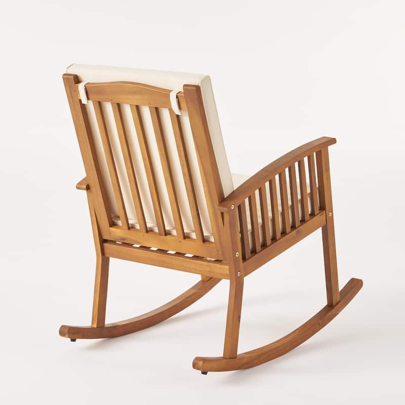 Casa Acacia Wood Rocking Chairs (Set of 2) by Christopher Knight Home