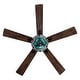 preview thumbnail 10 of 13, River of Goods Astrid Multicolored Oil-Rubbed Bronze and Stained Glass Tiffany-Style 3-Light 52-Inch Ceiling Fan