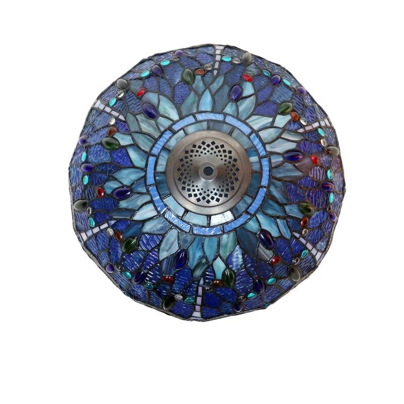 Tiffany Style Dragonfly Design 2+1-light Dark Bronze Table Lamp