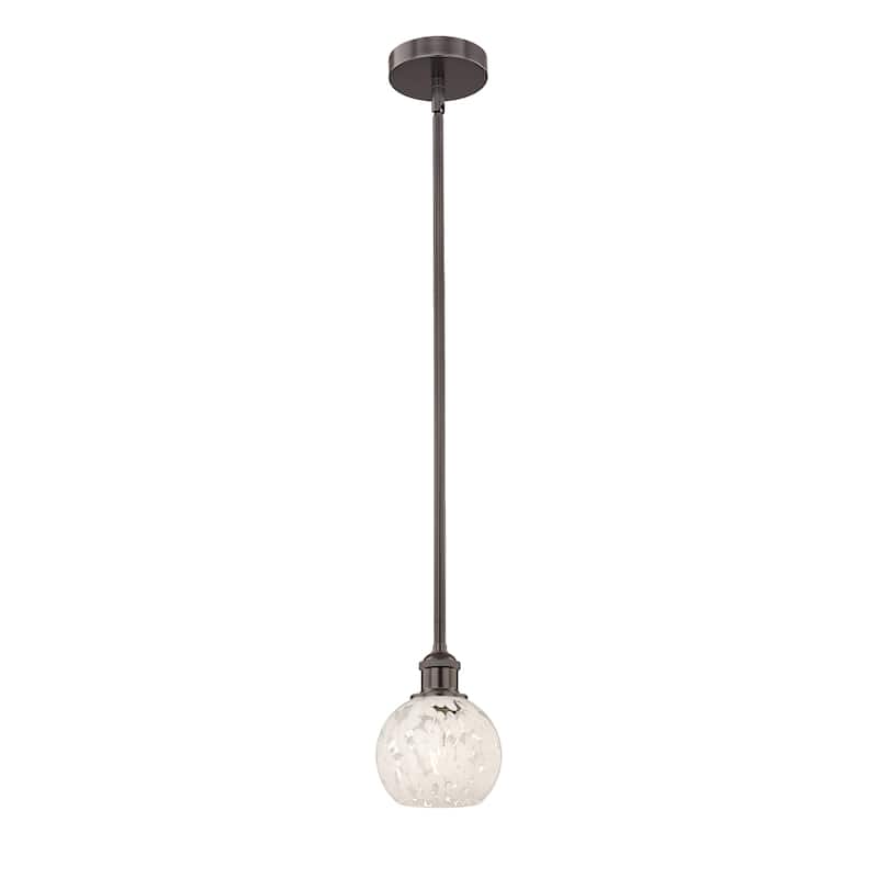 Innovations Lighting 616-1S 8 6 White Mouchette Pendant White