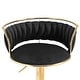 preview thumbnail 151 of 198, Modern Velvet Adjustable Swivel Bar Stools Set of 2