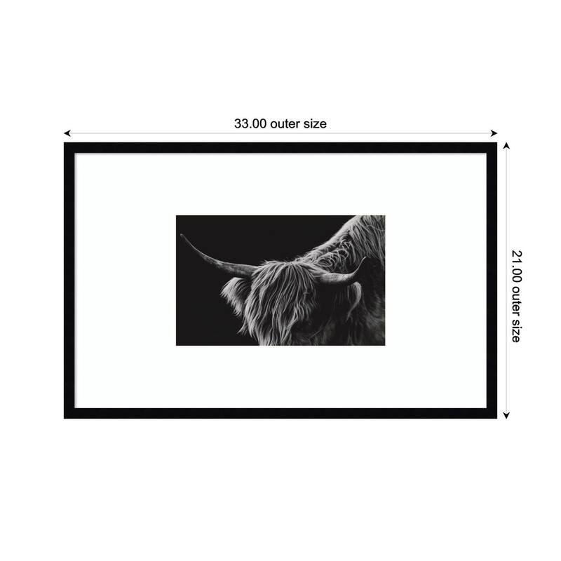 Kate and Laurel Scottish Highland No. 6 by Crystal Lynn Collins Framed Wall Art Print