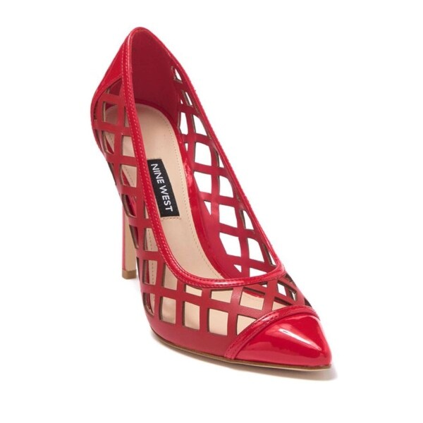 nine west red heels