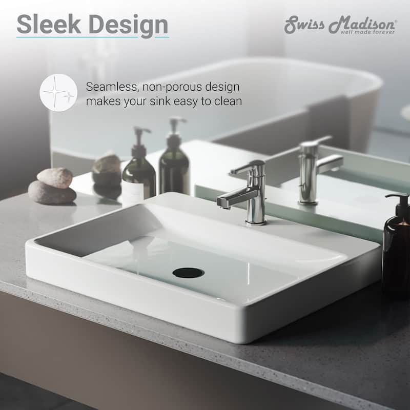 Carre Rectangular Vessel Sink