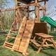preview thumbnail 5 of 36, Backyard Discovery Endeavor II Cedar Wood Swing Set, Slide, Play Deck