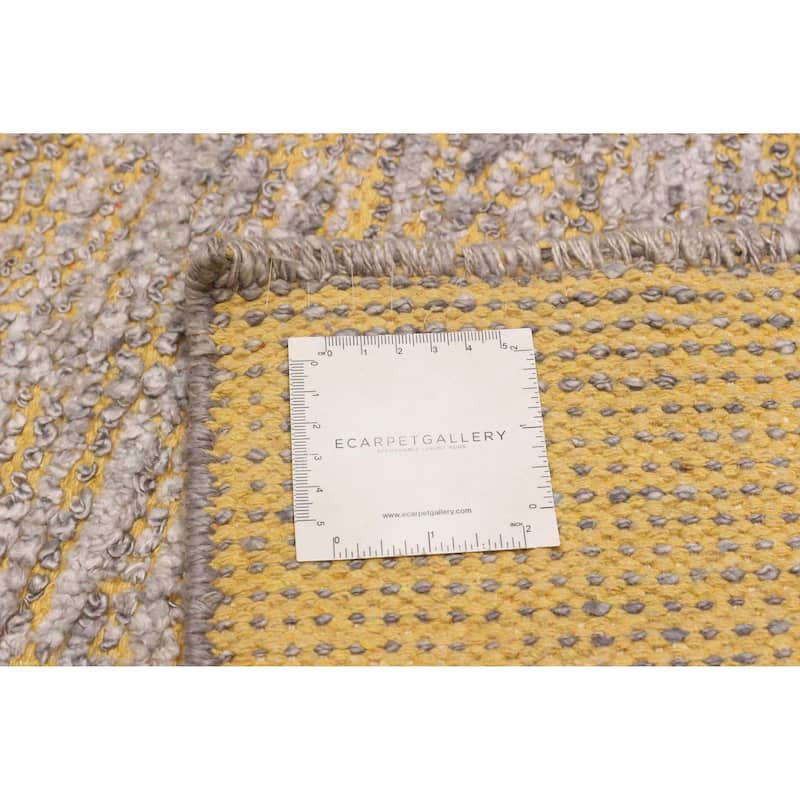 ECARPETGALLERY Hand-knotted Loreto Grey Silk Rug - 9'8 x 14'7