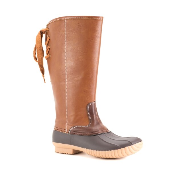 calf high duck boots