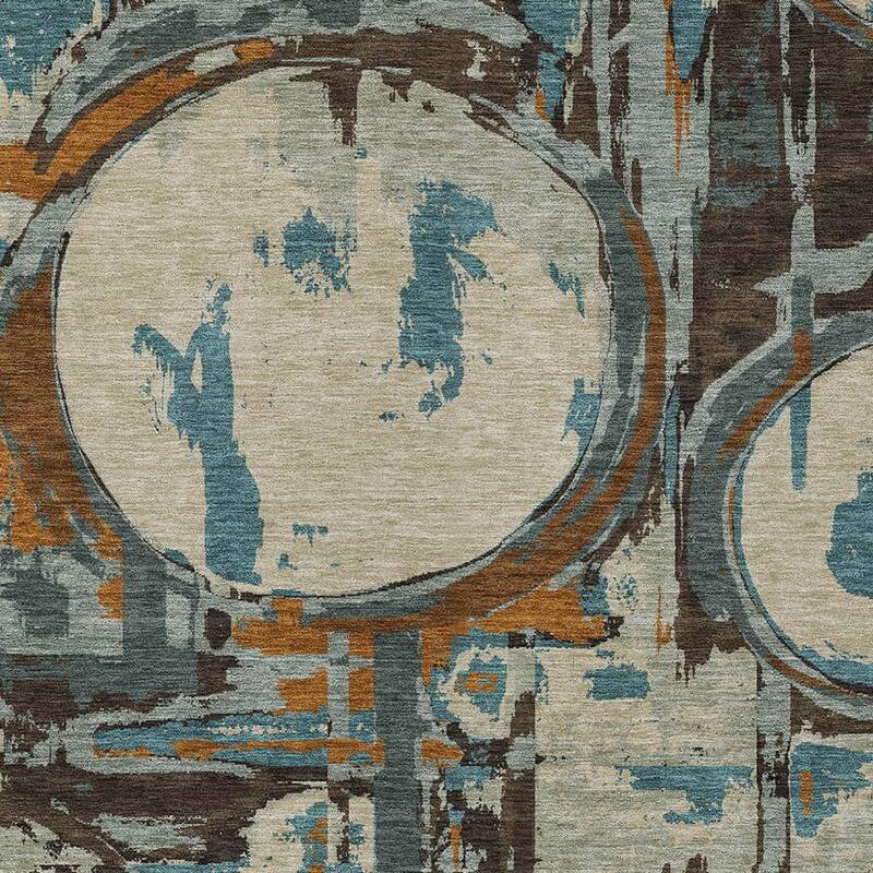 HomeRoots Geometric Transitional Rectangle Outdoor Rug