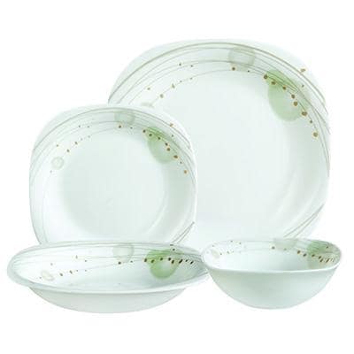 Gibson 108099.16 Oster Stargaze Temperd Double Bowl Chip Resistant Dinnerware 16 Pc