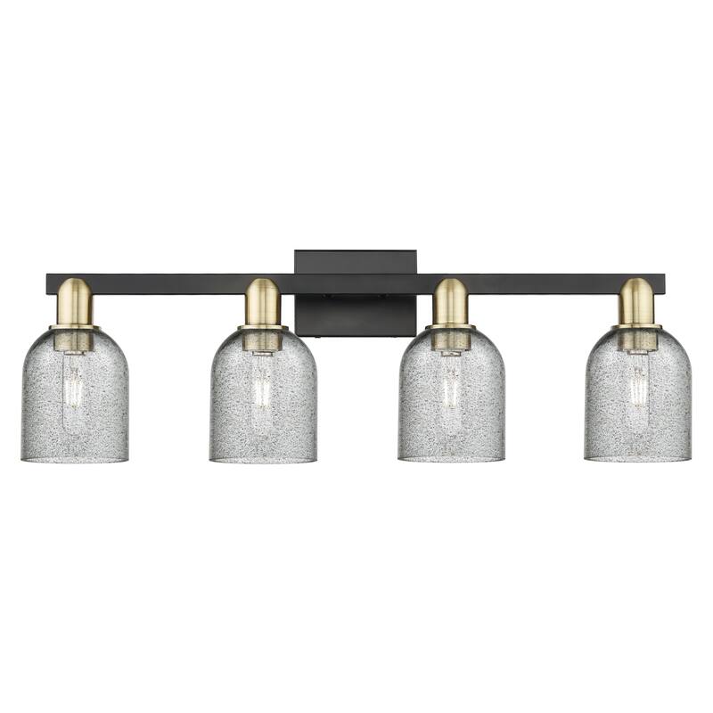 Innovations Lighting Endless Possibilities Arcadia - Caledonia - 4 Light 32" Bath Vanity Light - Brushed Brass/Charcoal