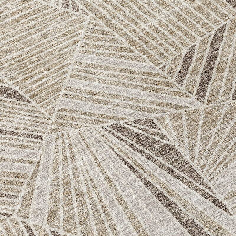 HomeRoots Geometric Transitional Rectangle Outdoor Rug