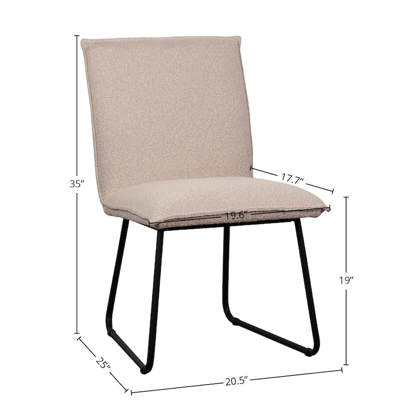 Declan Polyester Blend Upholstered Dining Chair