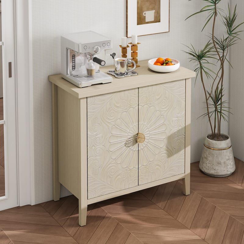 2 Door Cabinet - Natural