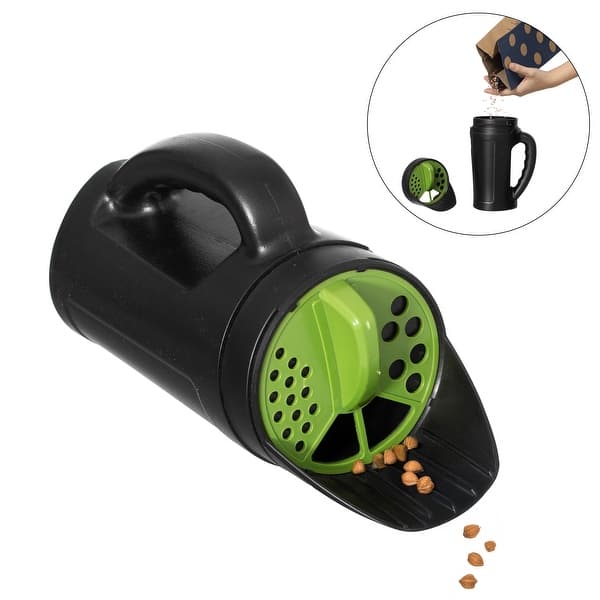Gardenised Handheld Seed Spreader Versatile Lawn & Garden Tool Adjustable Shaker for Fertilizer Grass Seed Salt Ice Melt Deicer Growth Enhancer & Fish