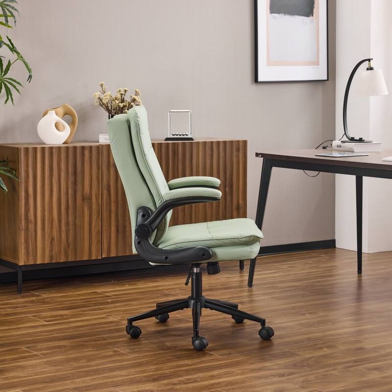 25.6 Inch Adjustable Armrest Dual Purpose Leg Swivel Office Chair With Spikes