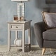 preview thumbnail 17 of 18, Zayden 1-drawer Side Table with Charging Station by iNSPIRE Q Bold
