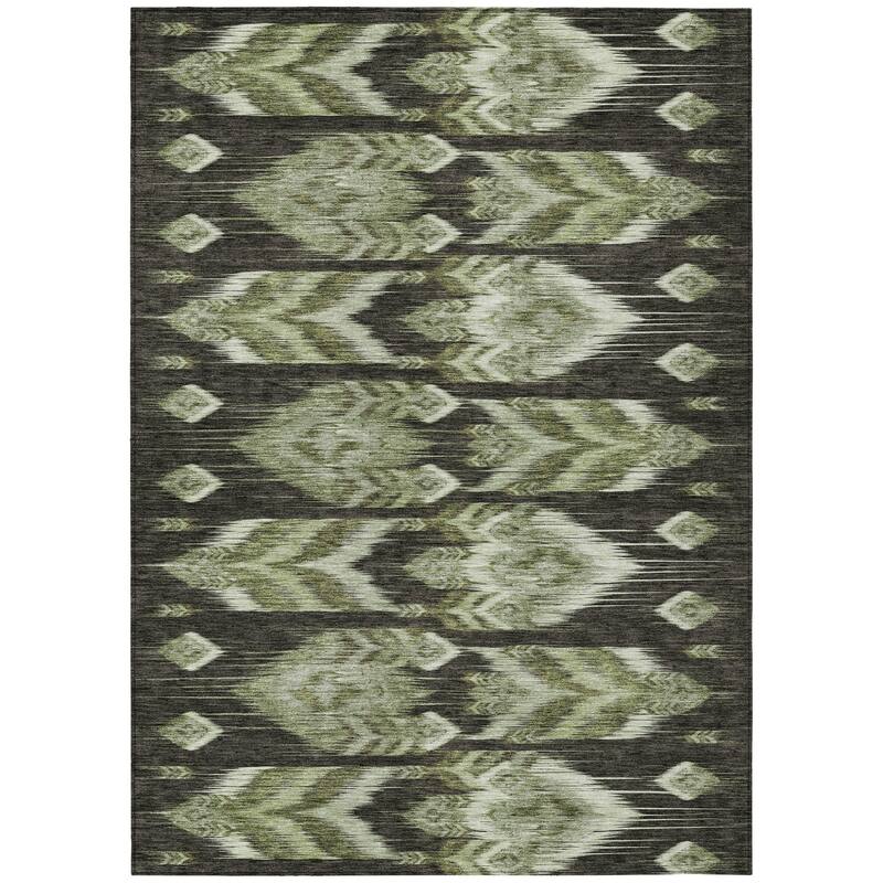 HomeRoots Southwestern Transitional Rectangle Outdoor Rug