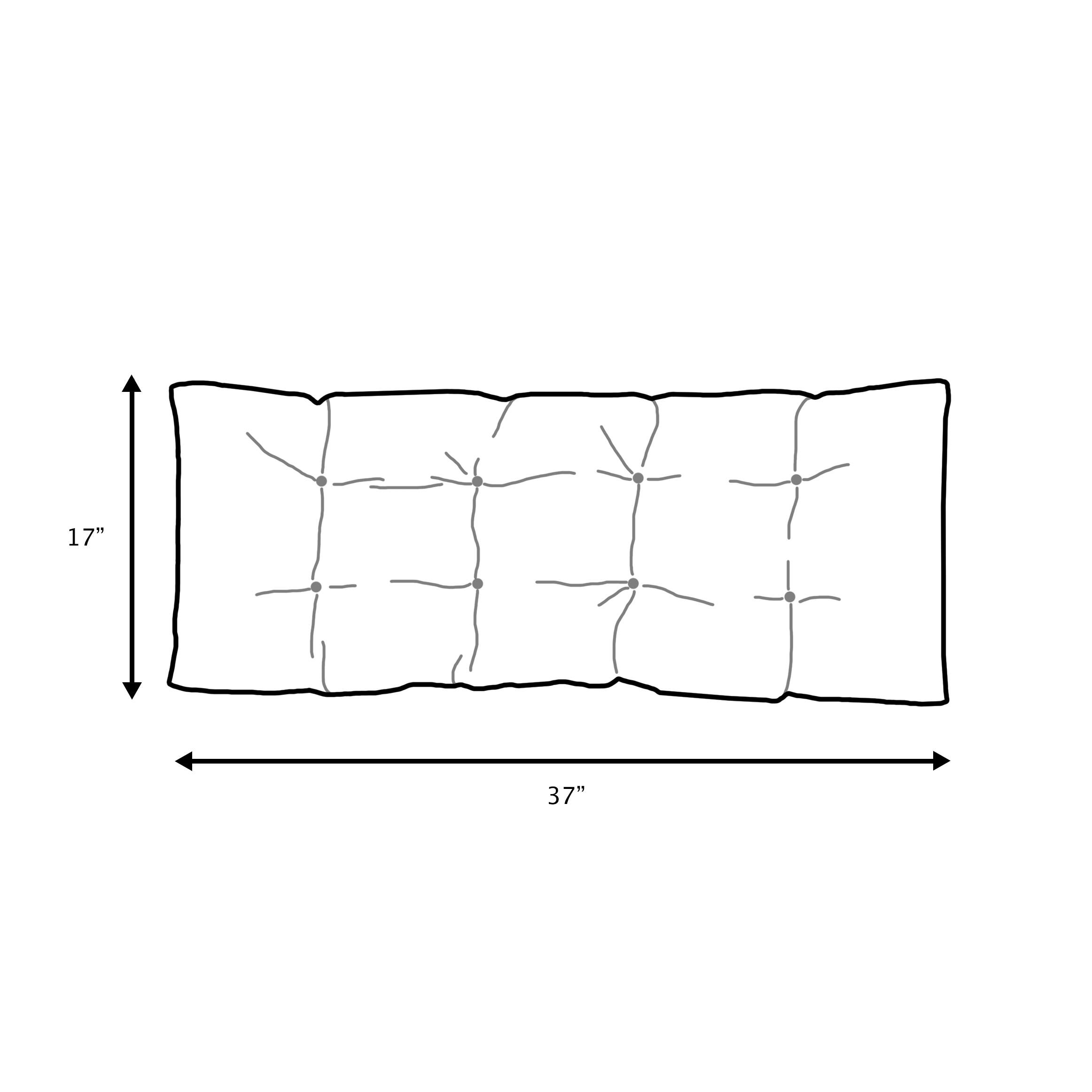 Sorra Home Sunbrella Cabana Classic Indoor/Outdoor Tufted Bench Cushion