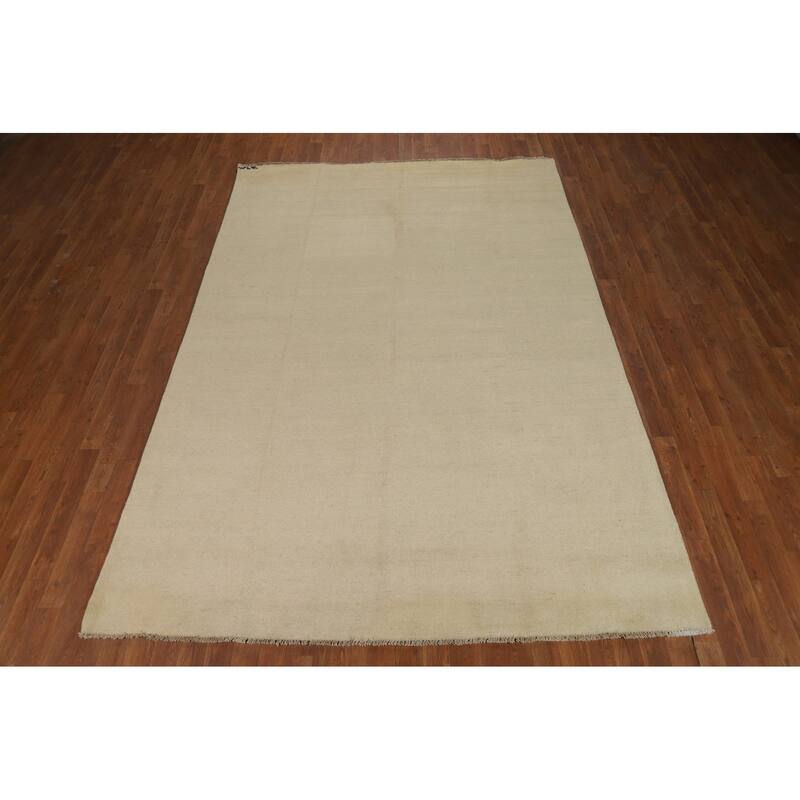 Modern Gabbeh Oriental Area Rug Handmade Wool Carpet - 6'6"x 9'9"