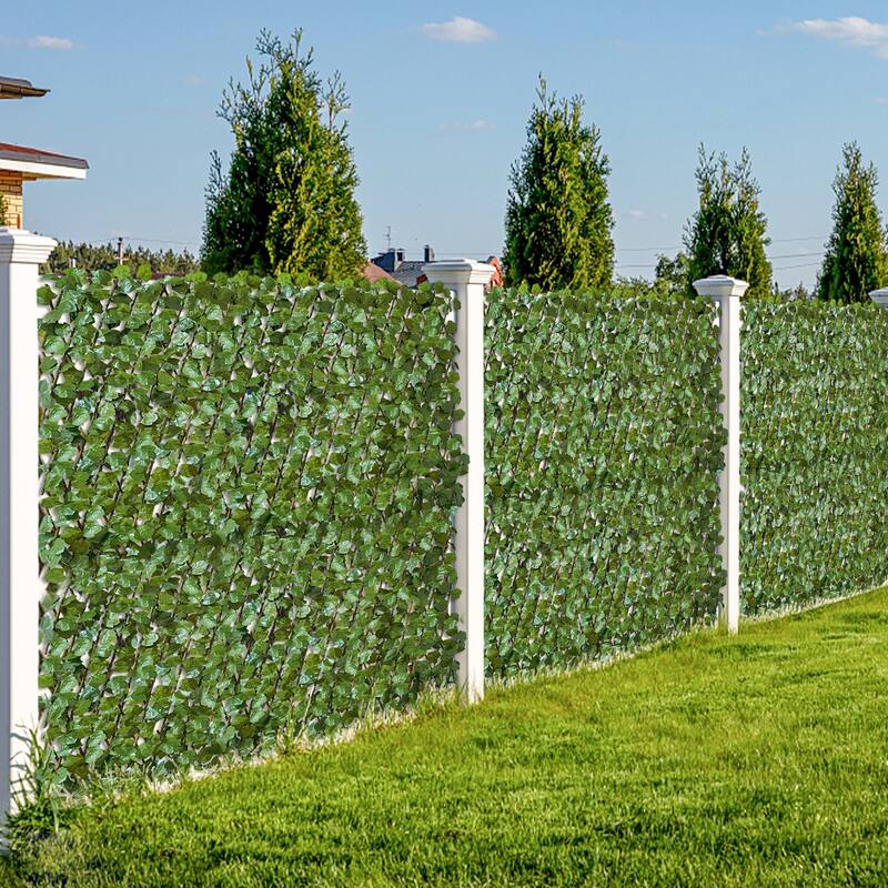 1PCS 32" x 50" Expandable Fence Artificial Hedge Privacy Screen