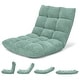 preview thumbnail 9 of 18, Adjustable 14-position Padded Floor Chair Recliner Green