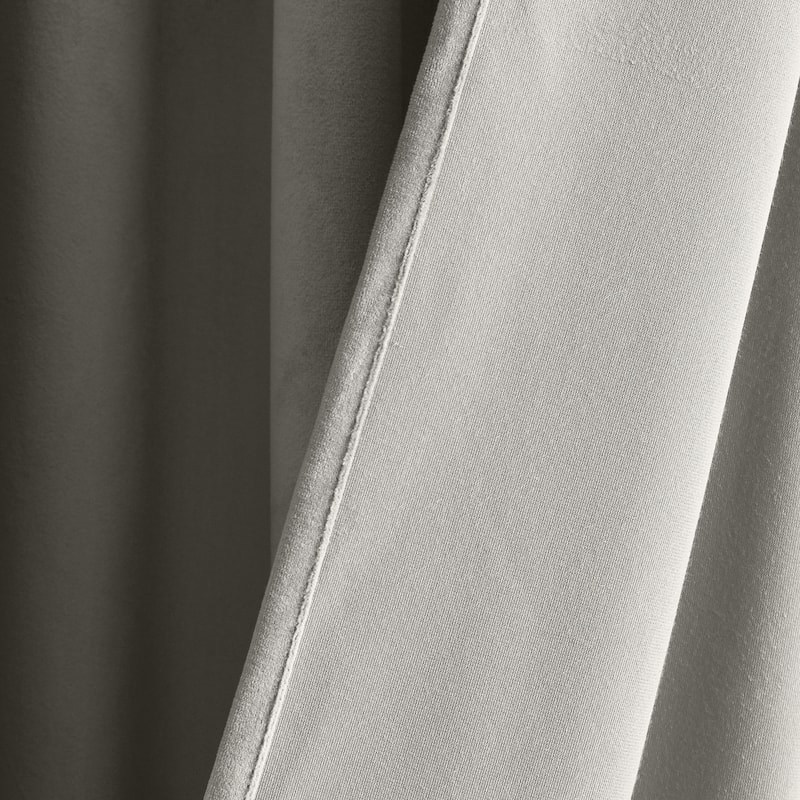 Lush Decor Prima Velvet Solid Light Filtering Back Tab Rod Pocket Window Curtain Panels Set