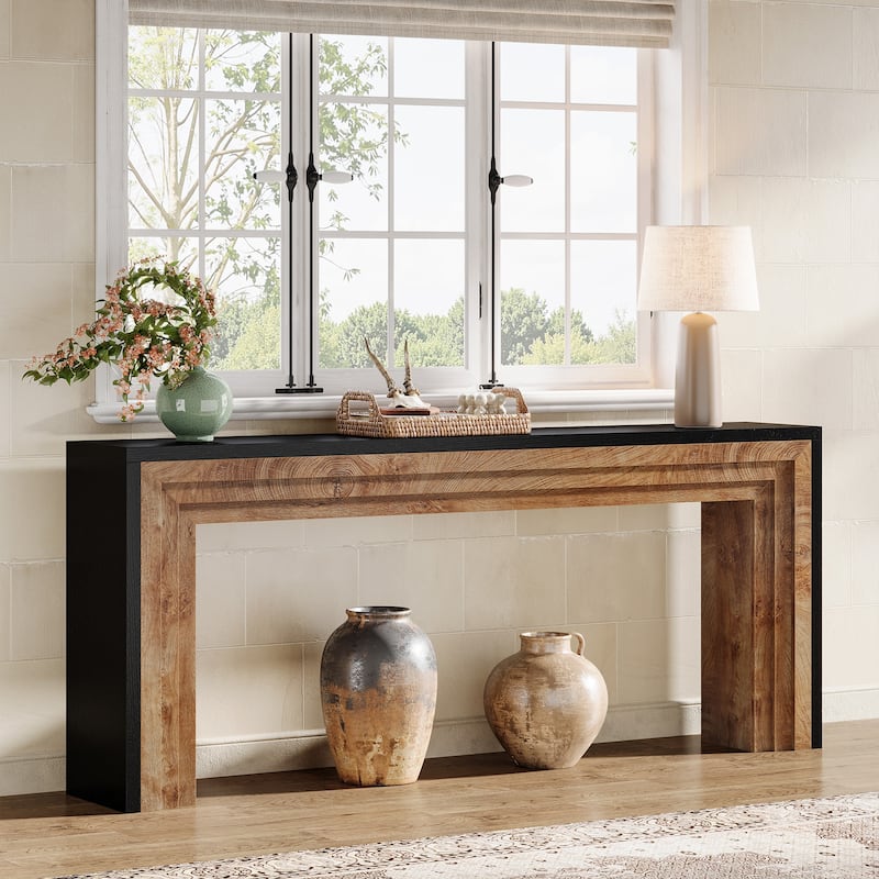70.9 Inches Extra Long Console Sofa Table for Living Room Entryway - 11.61" D x 70.9" W x 32.68" H