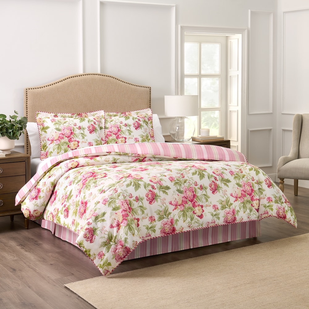 Waverly 4 Piece 100% Cotton Comforter Set