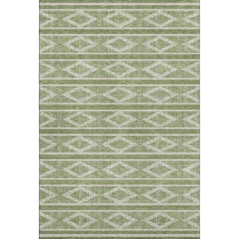 Premium Washable Super Soft Geo Diamonds Mayfield Rug