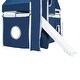 preview thumbnail 15 of 16, Twin Loft Bed with Play Tent, Tower & Castle Design, Solid Wood Frame