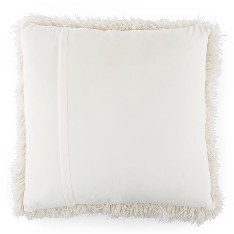 Oversized Floor or Throw Pillow Square Shag FauxFur by Windsor Home