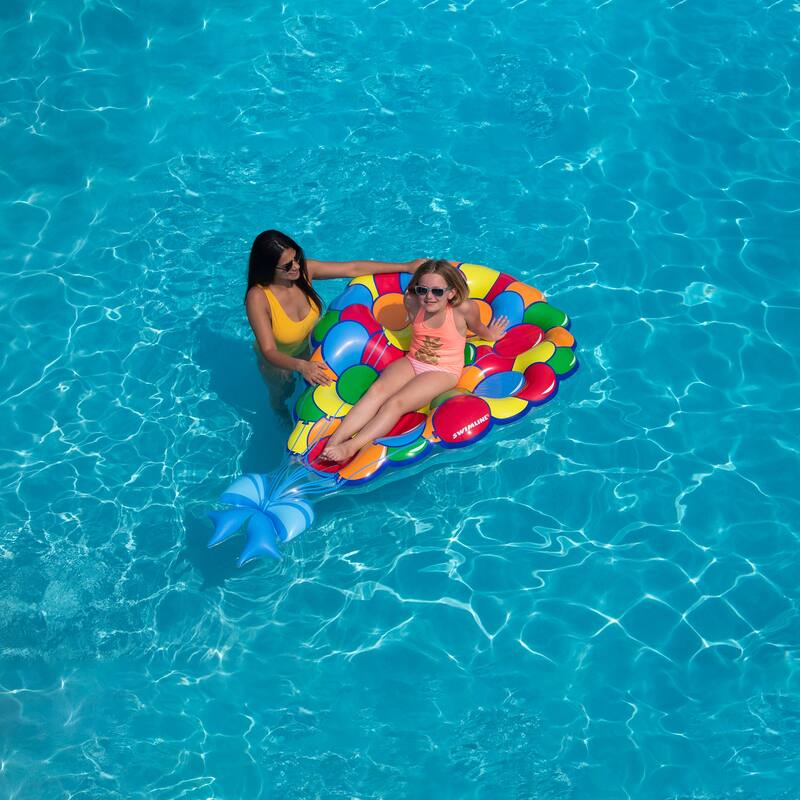 Inflatable Balloon Party Island Swimming Pool Lounge Float - 80"