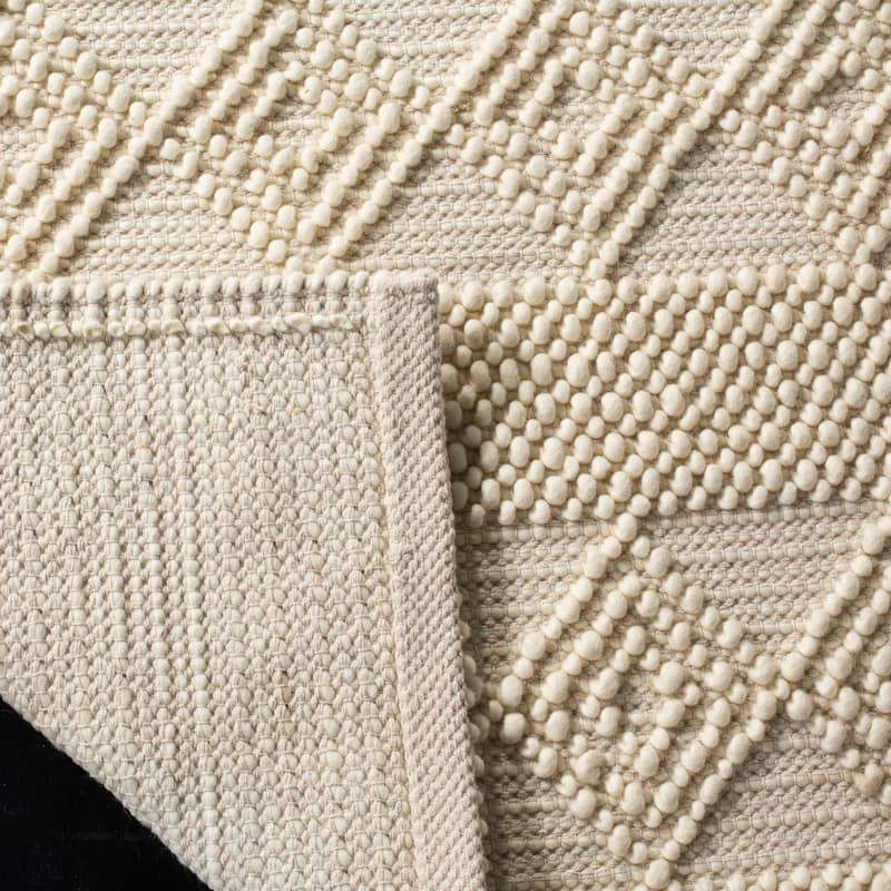 SAFAVIEH Handmade Natura Annedorte Wool Rug - 8' x 10' - Ivory - Rectangle