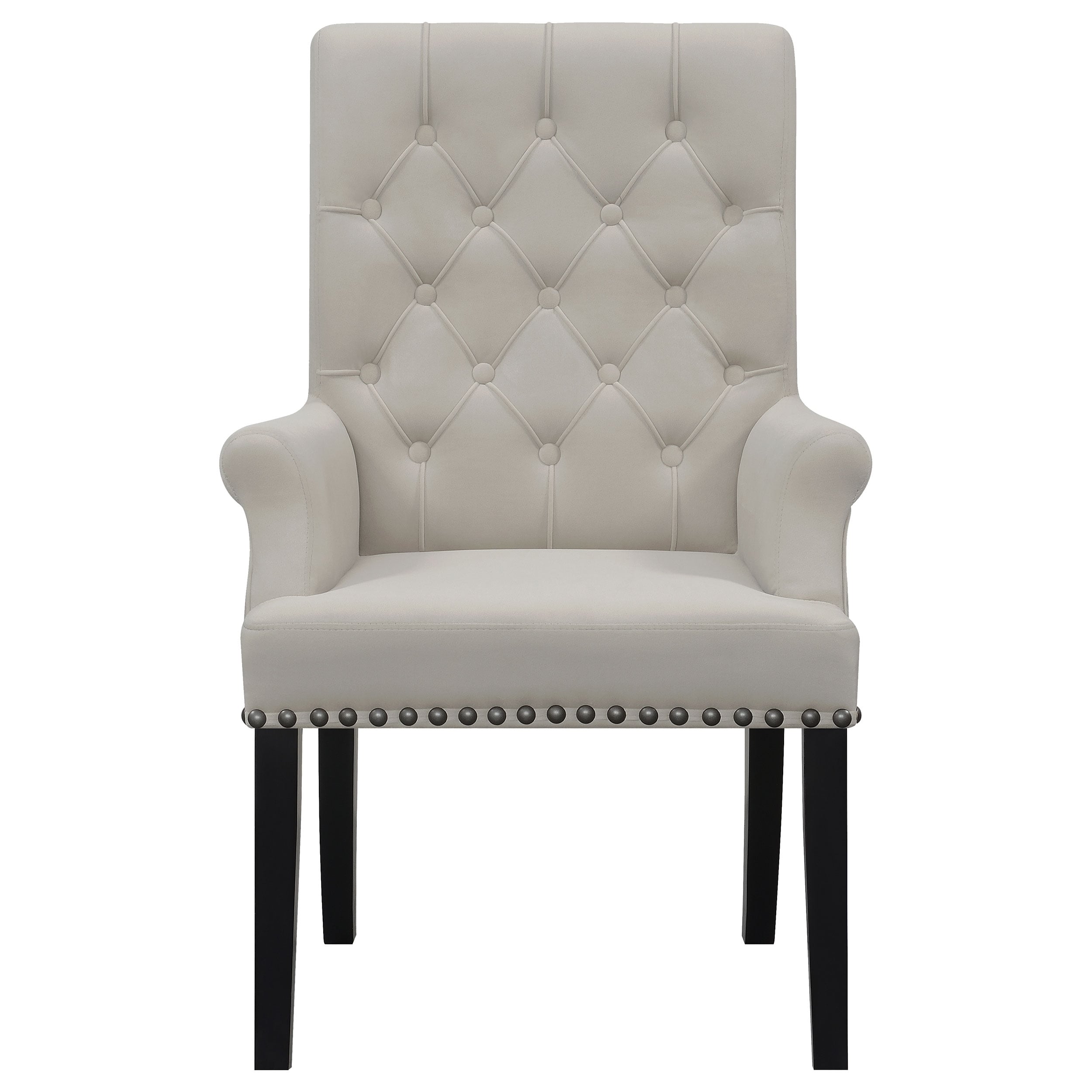 Alana Tufted Upholstered Dining Armchair with Padded Seat and Back  -image