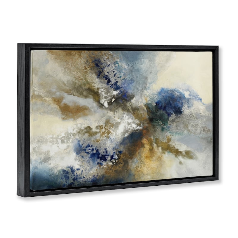 Stupell Expressive Neutral Distortion Framed Floater Canvas Wall Art Design By K. Nari
