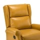 preview thumbnail 91 of 98, Baksoho Faux Leather Manual Swivel Recliner with Metal Base