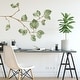 preview thumbnail 2 of 3, RoomMates Green & Brown & Yellow Leaf Twig Giant Wall Decals