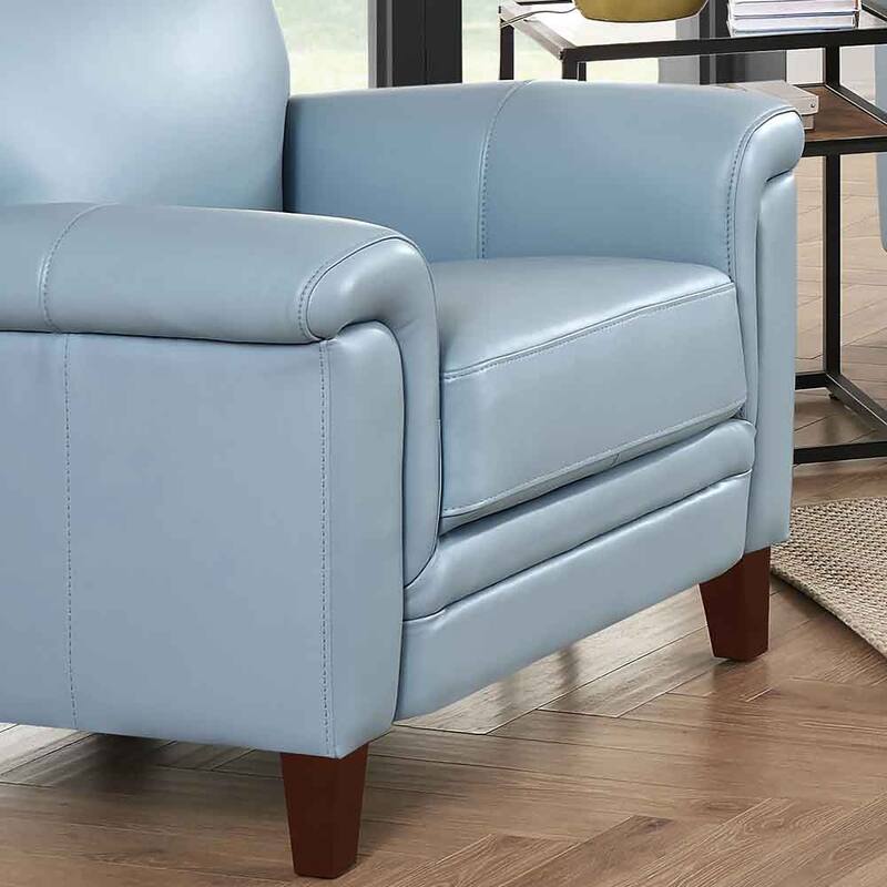 Hydeline Westcott Top Grain Leather Chair with Memory Foam and Springs