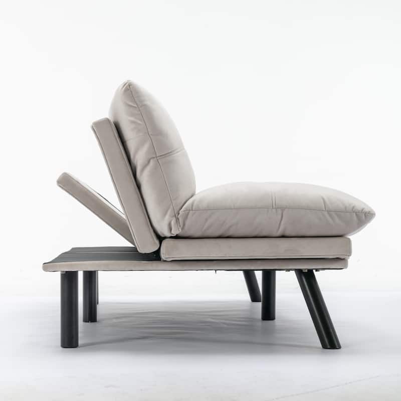Folding Sofa Bed - Modern 2-Seater with Smooth Upholstery