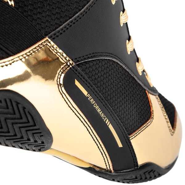 gold boxing shoes